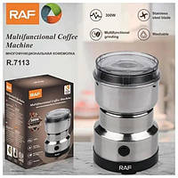 Ножевая кофемолка для дома, металлическая электрическая RAF-7113 для кофе и специй