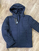 Куртка чоловіча зимова пряма норма розмір 48-56, колір чорний