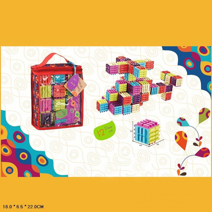 Конструктор арт. 9929E (72шт/2) 12де, у сумці 18 * 6,5 * 22 см