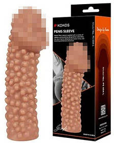 Насадка на члена з прищами Kokos 16,5 см