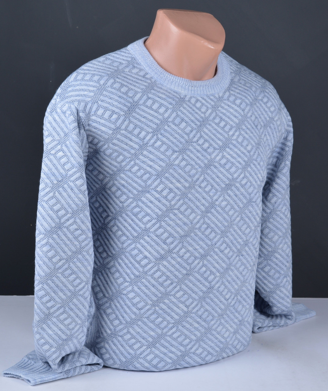 Чоловічий джемпер блакитний | Чоловічий светр Vip Stendo Туреччина 9048