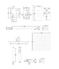 Душова система CORSAN ADOUR CHROME + BOX прихованого монтажу *, фото 3