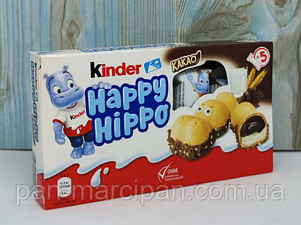 Шоколадні батончики Kinder Happy Hippo (5шт)