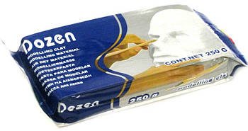 Паста для моделювання DOZEN біла 250гр W-250