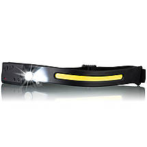 Ліхтар налобний National Geographic Iluminos Stripe 300 lm + 90 Lm USB Rechargeable (9082600), фото 3