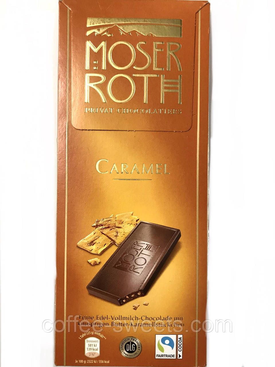 Шоколад чорний Moser Roth Caramel (Карамель) 125 г