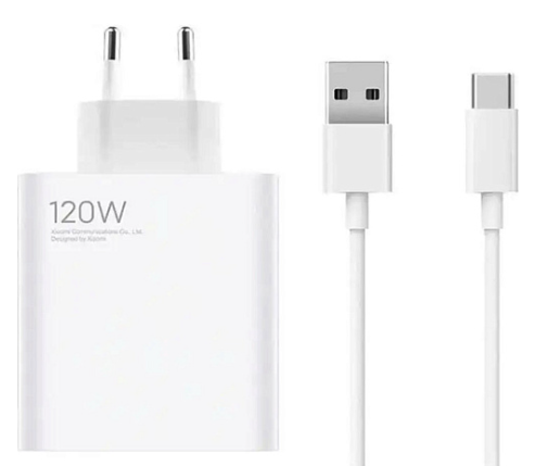 Мережевий зарядний пристрій Xiaomi CHARDGE TURBO 120 W Type-C 2 в 1
