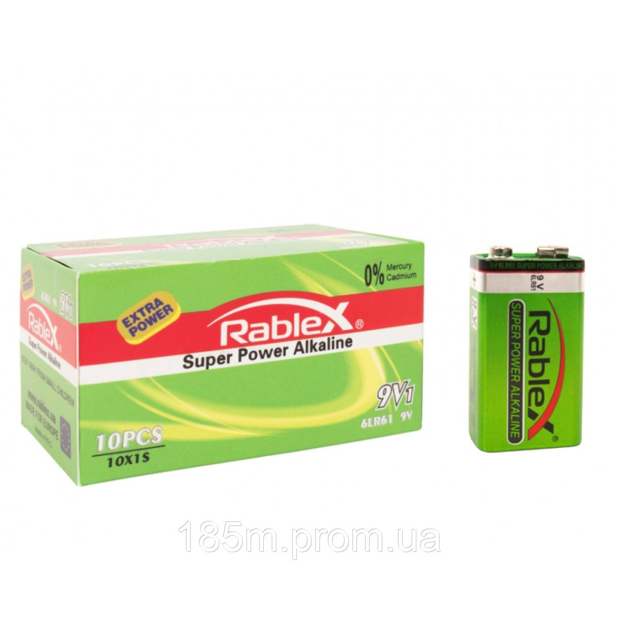 Батарейка Rablex 6LR61 крона - фото 1 - id-p1724811815