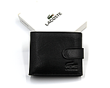 Гаманець чоловічий Шкіряний Lacoste у подарунковому пакованні, фото 2