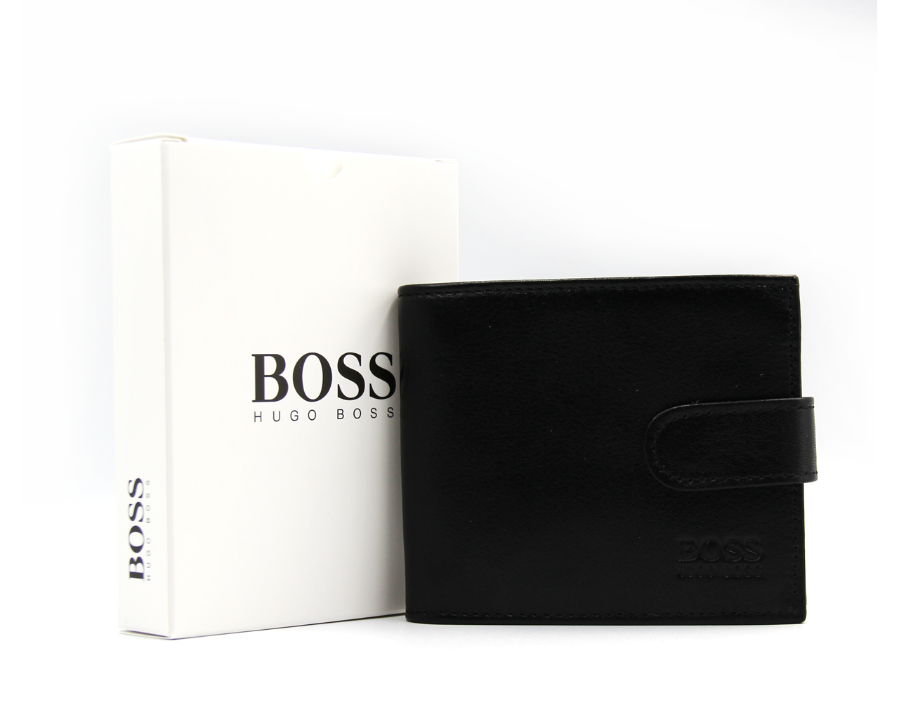Гаманець чоловічий Шкіряний BOSS у подарунковому пакованні