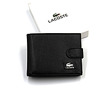 Чоловічий подарунковий набір ремінь-шум LACOSTE натуральна шкіра, фото 4