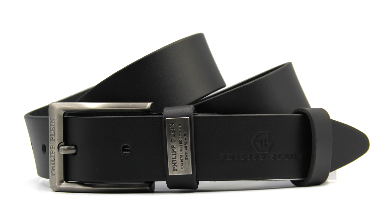 Ремінь PHILIPP PLEIN чоловічий із натуральної шкіри, фото 1