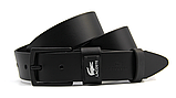 Чоловічий подарунковий набір ремінь-шум LACOSTE натуральна шкіра, фото 6