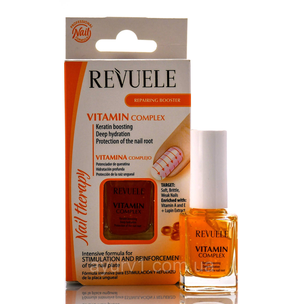 Вітамінний комплекс для нігтів, Vitamin Complex, Nail Therapy, Revuele, 10 ml