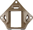 Металева платформа кріплення NVG Mount зірка на тактичний шолом - Coyote, фото 2
