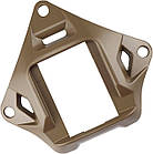 Металева платформа кріплення NVG Mount зірка на тактичний шолом - Coyote, фото 6