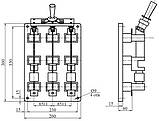 Рубильник  РПЦ-2 250А з центральною рукояткою, без запобіжників, фото 2
