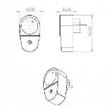 Розетковий датчик температури та вологості WI-FI Heat Ceram AMBRELLA-T/TH, фото 3