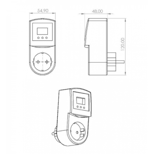 ТЕРМОРЕГУЛЯТОР HC PROLINE - WI-FI - фото 3 - id-p1724826523