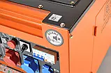 Дизельний генератор 5,7 кВт Black + Decker BXGND7900E трифазний., фото 3