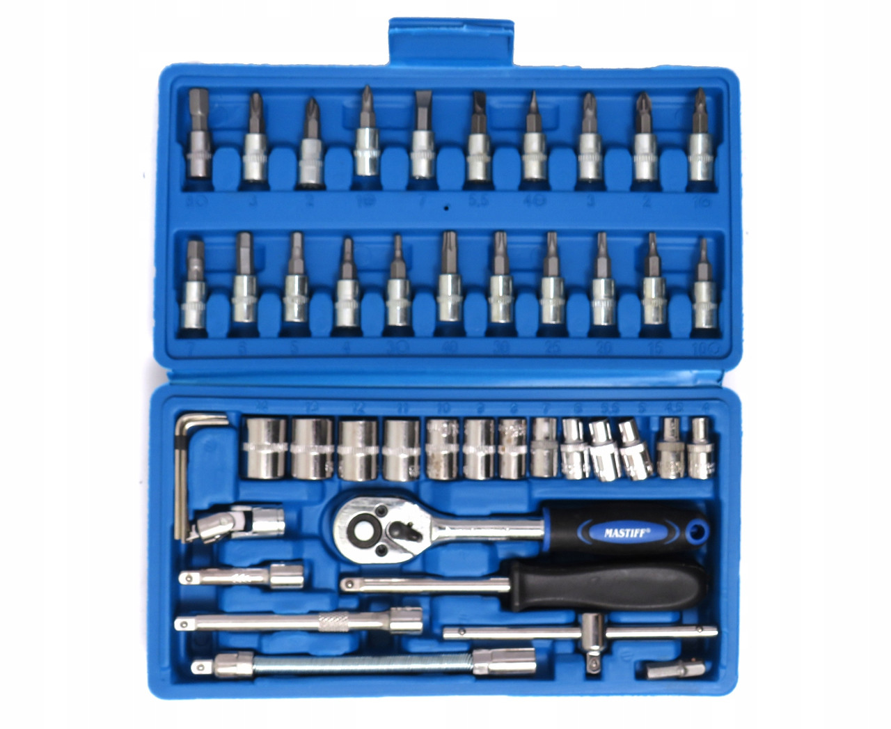 Набір інструментів 46 од. 1/4" MASTIFF MF046, фото 1
