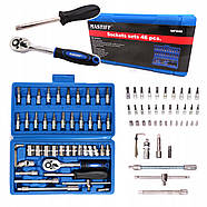 Набір інструментів 46 од. 1/4" MASTIFF MF046, фото 2