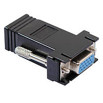 Перехідник адаптер Alitek VGA Female — RJ45 Female (мама-мама), фото 5