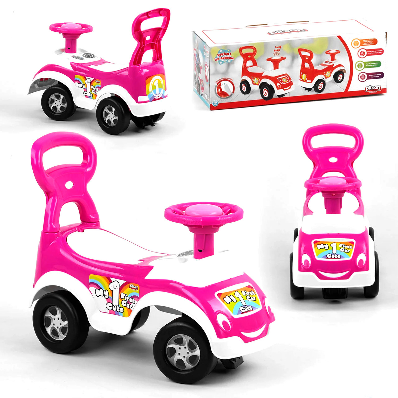 Машинка-толокар "My Cute First Car" Pilsan 07-825 Фіолетовий, фото 1