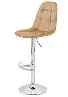 Сучасний м'який барний стілець на одній ніжці з круглою основою Спліт Ю Бар ніжка LT ТМ Richman