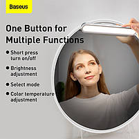 Світильник Baseus Magnetic Stepless Dimming Charging Desk Lamp Pro White DGXC-02, фото 9