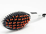 Гребінець-випрямляч фен прасок масажна щітка плоский для укладання волосся LUXIS, фото 4