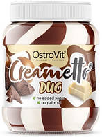 Крем-паста OstroVit - Creametto (350 грамм) milk chocolate-hazelnut/молочный шоколад-фундук (duo)