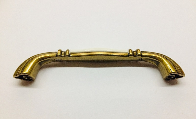 Ручка-скоба современная классика GU-M7101 античное золото с керамикой 128 мм. - фото 5 - id-p297801542