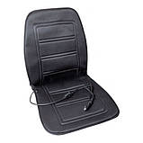 Накидка з підігрівом сидіння + спинка низька чорна 12 В, 60 Вт, 94х42 см Lavita, фото 2