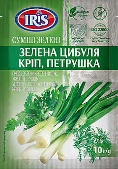 Зелена цибуля, кріп, петрушка10г ТМ IRIS ( Я000216)