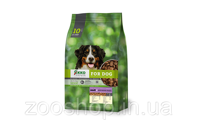 Екко-Гранула сухий корм для собак малих порід  10 кг