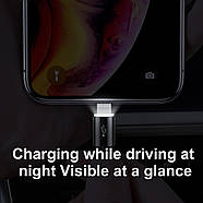 Кабель 3в1 MicroUSB+Lightning+Type-C Baseus 3.5A Car Co-sharing 1м (чорний), фото 4