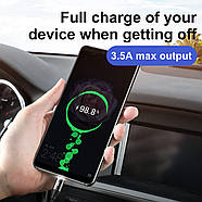 Кабель 3в1 MicroUSB+Lightning+Type-C Baseus 3.5A Car Co-sharing 1м (чорний), фото 5