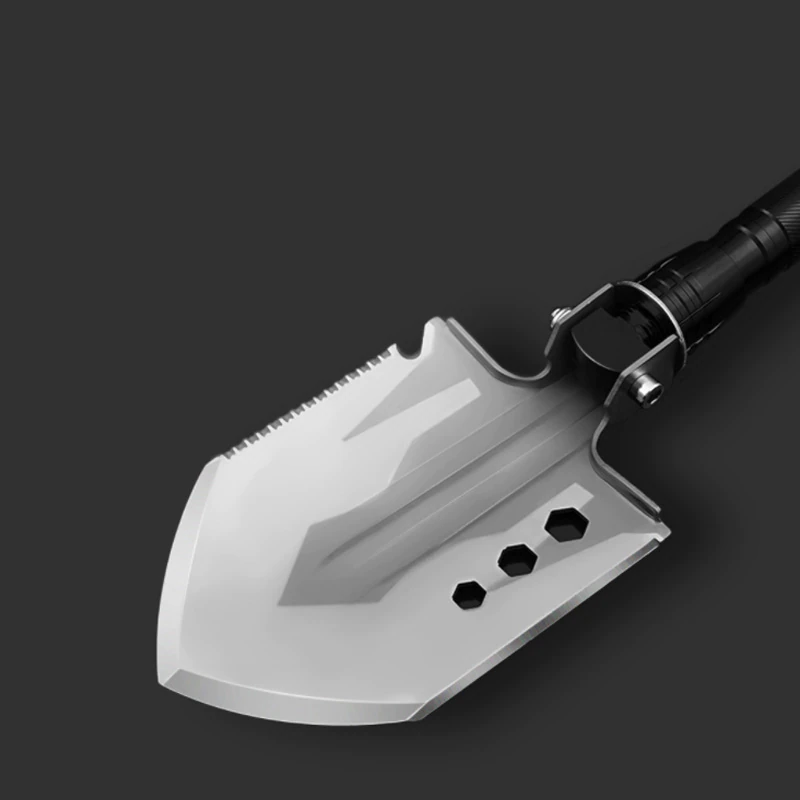 Многофункциональная лопата с топором и фонарем Xiaomi Jiuxun Tools 9в1 - фото 2 - id-p1724855187