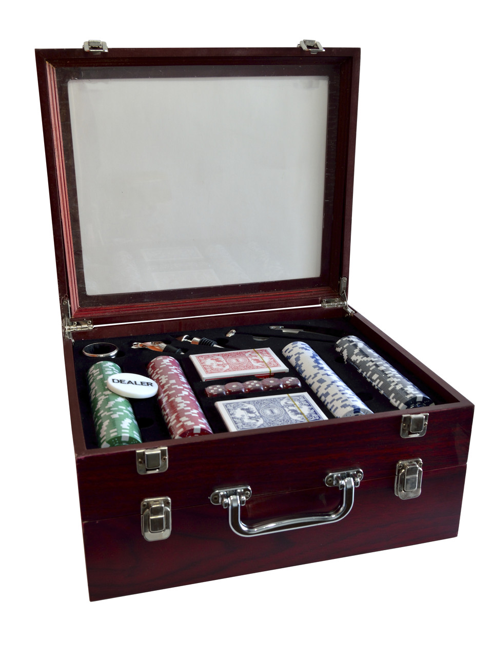 Купити Набор для покеру та віна на 3 пляшки переносний для відпочинку ...