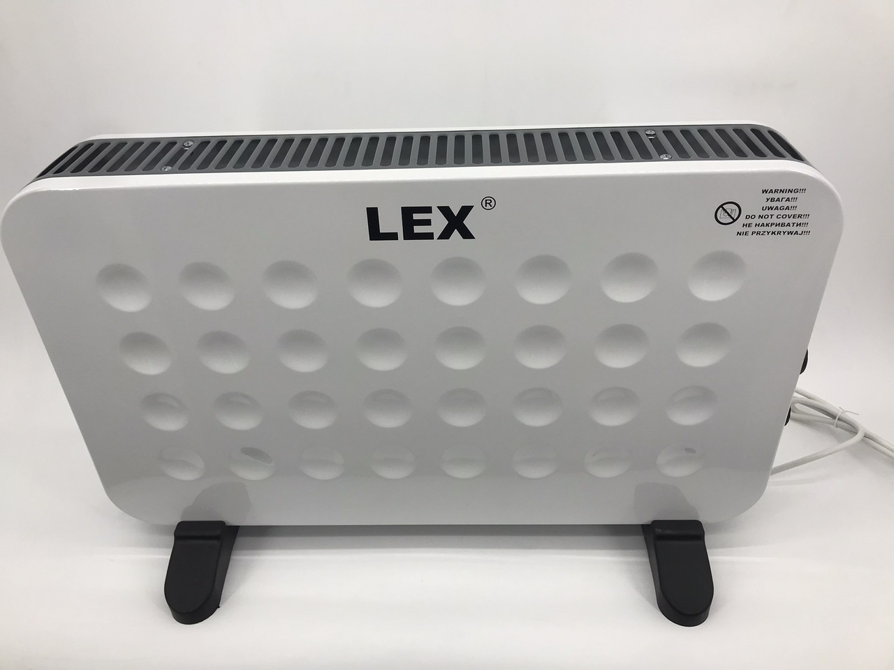 Обігрівач електричний з поворотним механізмом LEX LXZCH01 на 2000 Вт із захистом