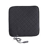 Накидка з підігрівом сидіння переднього чорна 12 В, 36 Вт 43x43 см Lavita, фото 4