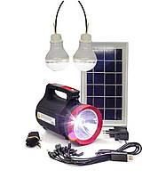 Портативна Сонячна автономна система Solar Powerdex PD-6400 , мощный фонарь , Лампа powerbank
