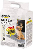 Пелюшки Super Nappy Croci з активованим вугіллям для собак 84*57 см, 30шт/уп.