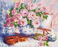 Картина из мозаики ColorArt Розы и скрипка (CLR-SP050) 40 х 50 см (Без подрамника)