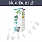 ЕЛАСТИЧНИЙ АПЛІКАТОР 20шт Cerkamed 21G - довгий зігнутий, фото 2