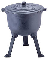 Казан чавунний Kamille Camping 7 л, на ніжках