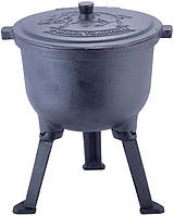 Казан чавунний Kamille Camping 10 л, на ніжках