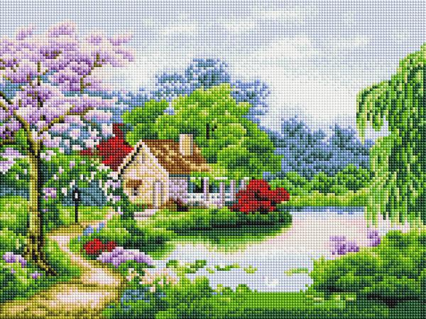 Картина стразами ColorArt Весна прийшла (CLR-PST439) 30 х 40 см (На підрамнику)
