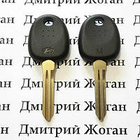 Ключ для Hyundai (Хундай) левый без упоров, с чипом ID46